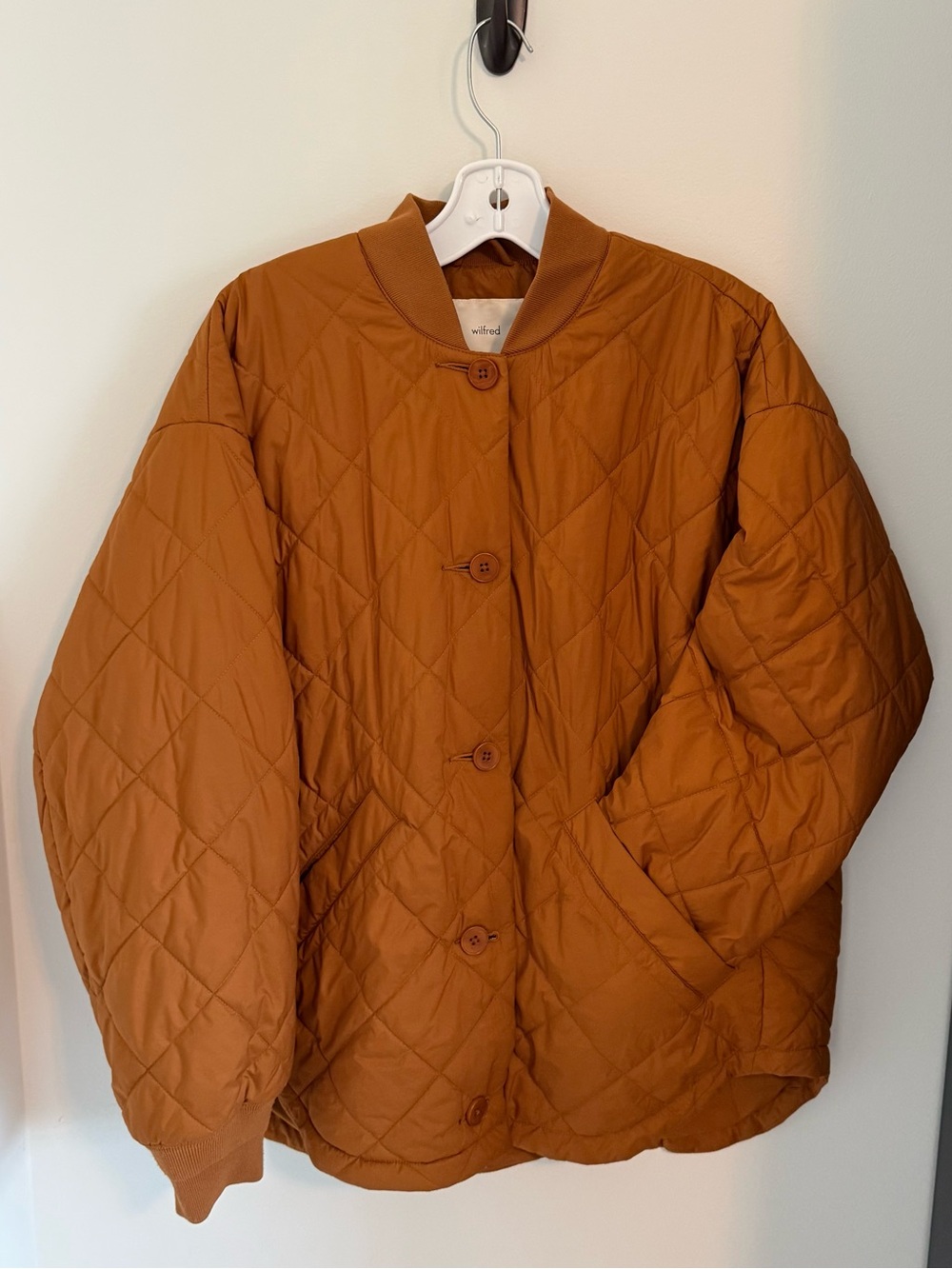 Aritzia Wilfred Pavant Quilted Jacket | Epicurean Brown